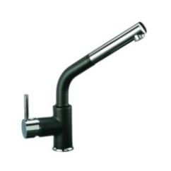 VENMIXEXT miscelatore monocomando con doccia estraibile finitura cromo/ultrametal 41 alluminio