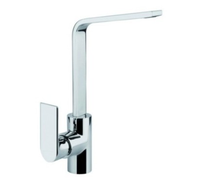 MIG10 miscelatore monocomando con canna rettangolare a L finitura microultragranit nero matt