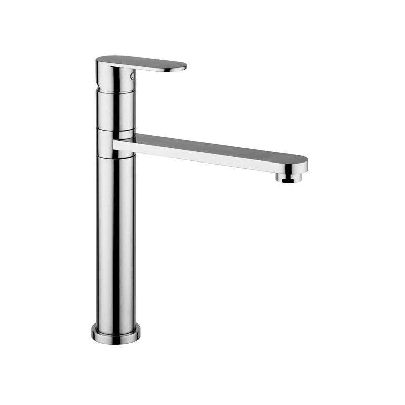 HITECH Miscelatore canna girevole leva e canna piatta