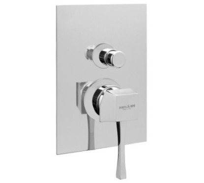 EOS Monocomando doccia incasso con deviatore finitura cromo