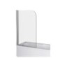 FLIPPER1 coprivasca 1 anta finitura bianco 68/70 cm trasparente (misura 68/70 h.140)
