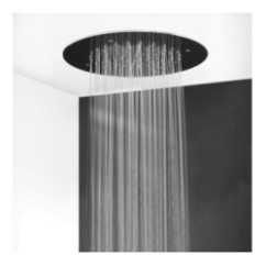 Soffione doccia ad  incasso tondo diam.300 in acciaio inox finitura lucido - circle 1600