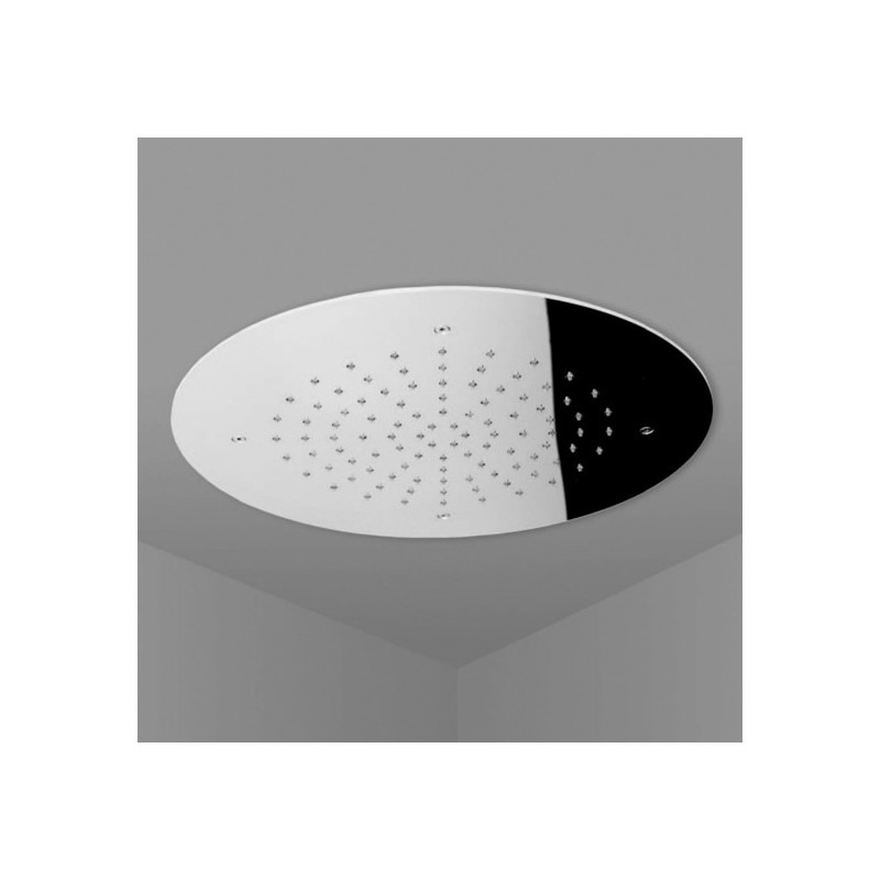 Soffione doccia ad  incasso tondo diam.300 in acciaio inox finitura lucido - circle 1600