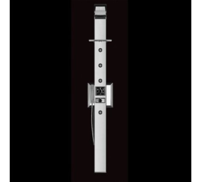 PRISMA pannello doccia monocomando 185 finitura nero