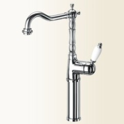 PARENTESI miscelatore monocomando lavabo canna alta antica girevole finitura vecchio rame