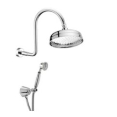 ANTICO kit soffione con presa acqua e doccia. Soffione diam.200 mm.