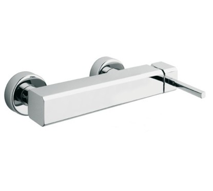 P-QUADRO rubinetto monocomando doccia esterno con Duplex