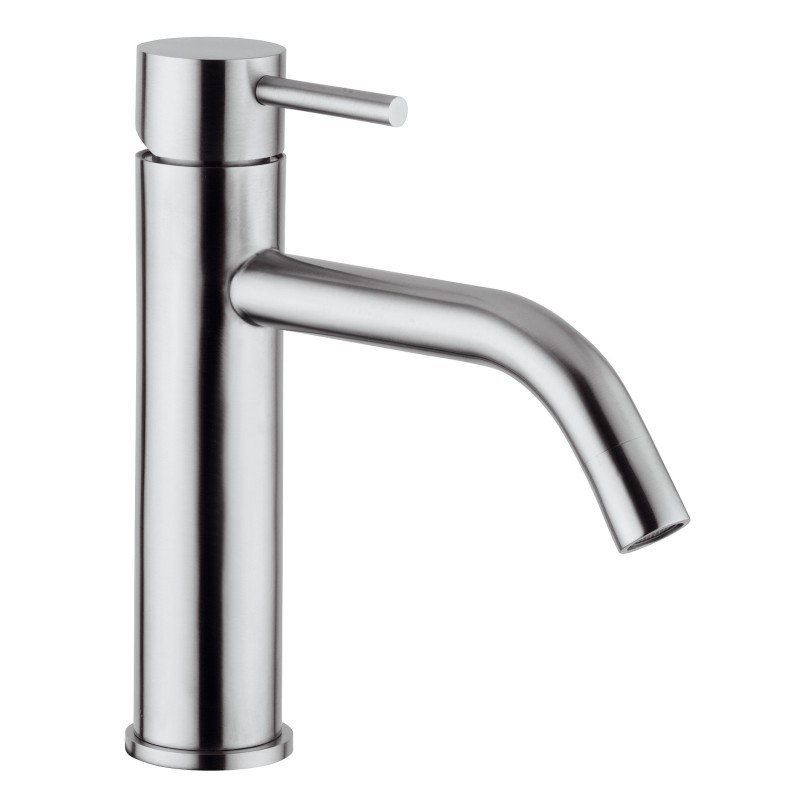 SOURCE miscelatore lavabo in acciaio inossidabile satinato