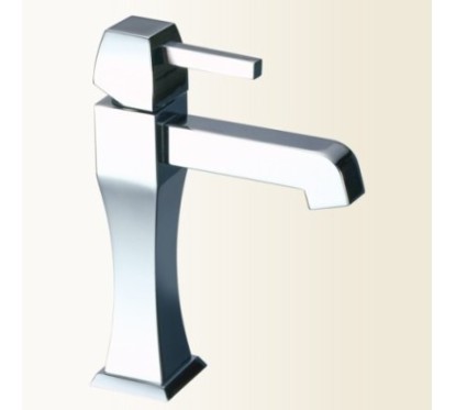 CHARLOTTE miscelatore monocomando lavabo senza scarico finitura nickel spazzolato