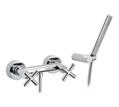 JAX Gruppo doccia esterno con kit doccia finitura cromo