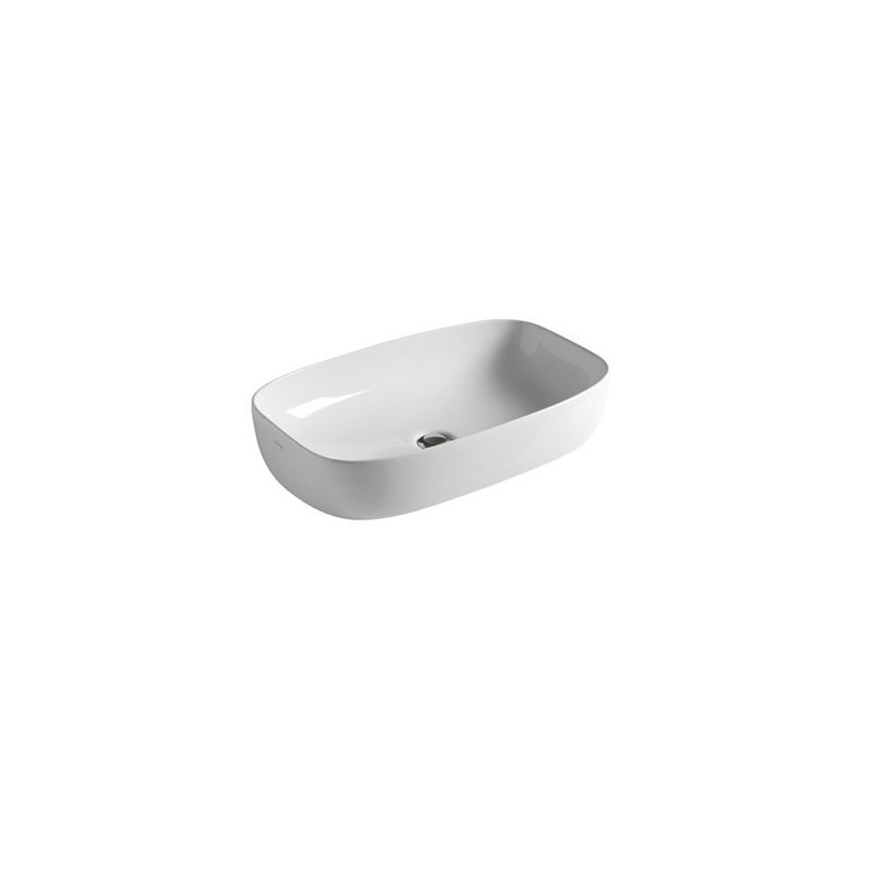 DREAM Lavabo da appoggio cm 64 finitura bianco mat