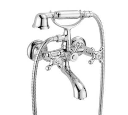 MAREA Gruppo vasca esterno con kit doccia finitura bronzato