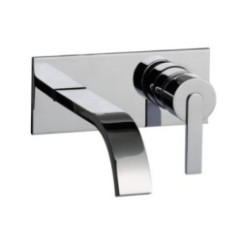 FILO miscelatore lavabo ad incasso con scarico click-clack finitura cromo