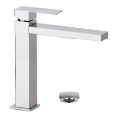 SKYLINE monocomando lavabo alto con scarico finitura cromo