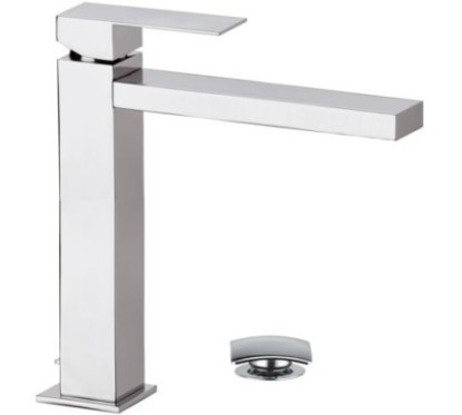 SKYLINE monocomando lavabo alto con scarico finitura cromo
