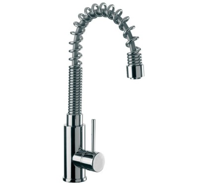 LAVELLI CUCINA miscelatore monocomando cucina a molla finitura cromo