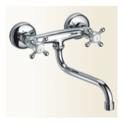 PAPIRO gruppo lavello a parete finitura vecchio rame