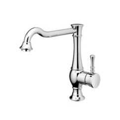 BETTY Miscelatore per lavabo con canna alta finitura nickel spazzolato