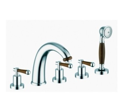 ROAMING MONOLEVA bordo vasca 5 fori finitura cromo