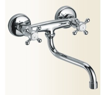 PAPIRO gruppo lavello a parete finitura vecchio bronzo