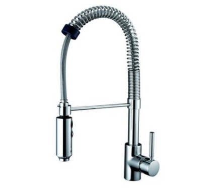 HYPERFLEX monocomando per cucine professionali con doccia a 2 getti finitura cromo