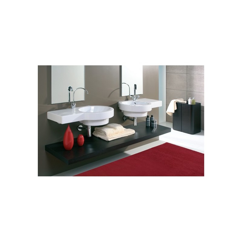 TUTTO-EVO lavabo sospeso 75 dx