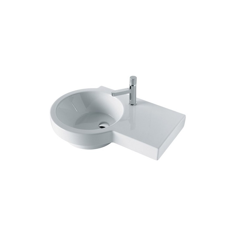 TUTTO-EVO lavabo sospeso 75 sx
