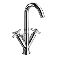 YUPPY Monoforo per lavabo finitura cromo