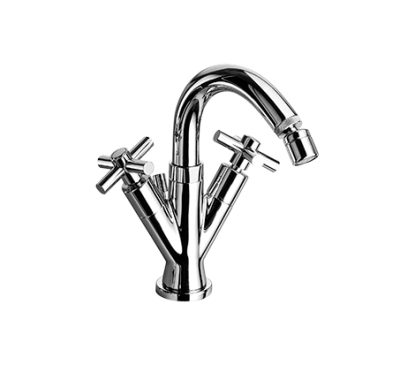 YUPPY Monoforo per bidet con canna alta finitura cromo