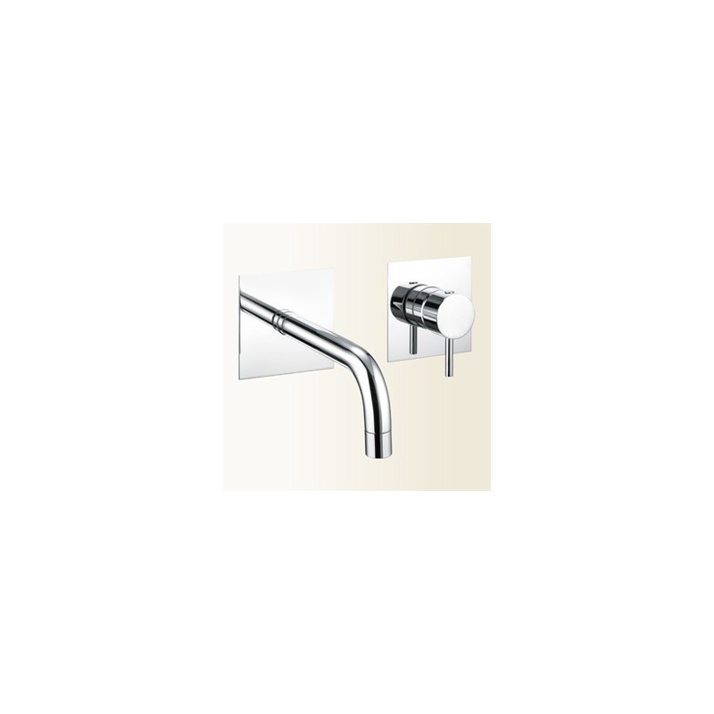 SIMPLY Miscelatore monocomando per lavabo ad incasso finitura cromo