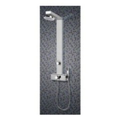 GEMMA PLUS pannello doccia con miscelatore monocomando finitura satinato