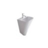 MEG11 lavabo sospeso cm 45x40 monoforo finitura bianco