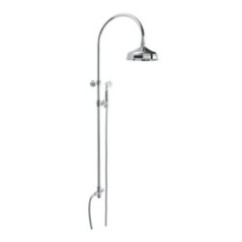 ANTICA Set colonna tonda finitura cromo