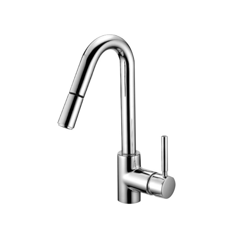 JACKIE miscelatore monocomando per lavabo bocca girevole estraibile finitura cromo