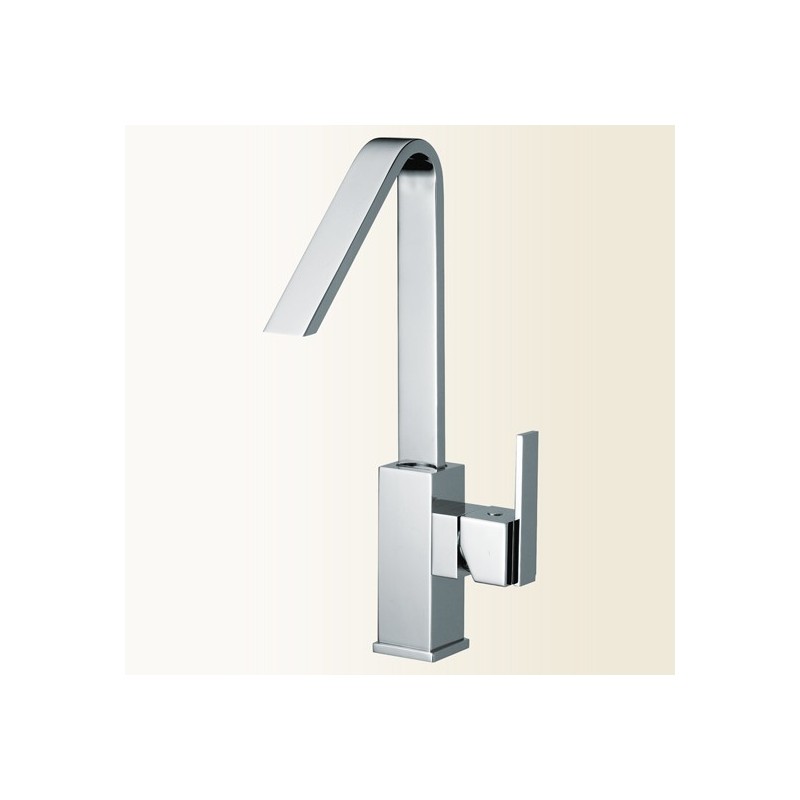 KLIP miscelatore monocomando lavabo senza scarico finitura nickel spazzolato