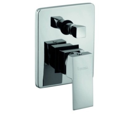 MANHATTAN monocomando doccia incasso con deviatore finitura bianco opaco