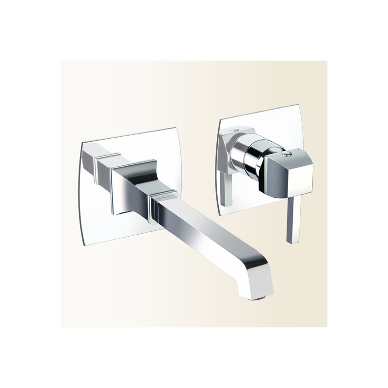 CHARLOTTE miscelatore monocomando lavabo da incasso finitura cromo