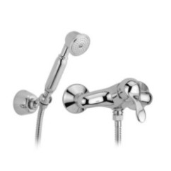 DUNA Monocomando doccia esterno con kit doccia finitura dark bronze