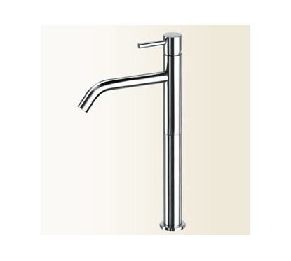 HEOS Miscelatore per lavabo con prolunga e bocca lunga finitura cromo