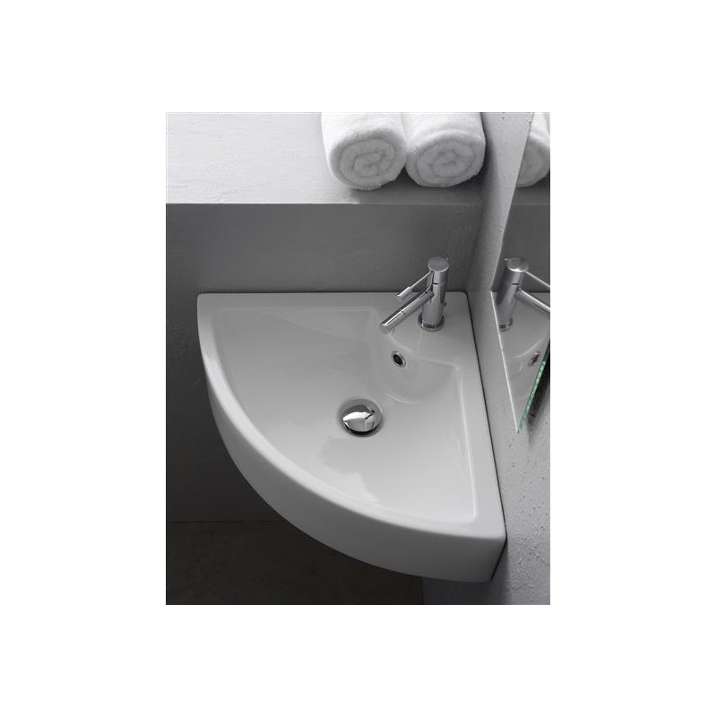 SQUARE E lavabo da appoggio o sospeso