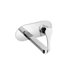 JODY Miscelatore per lavabo da incasso non ispezionabile finitura nickel spazzolato