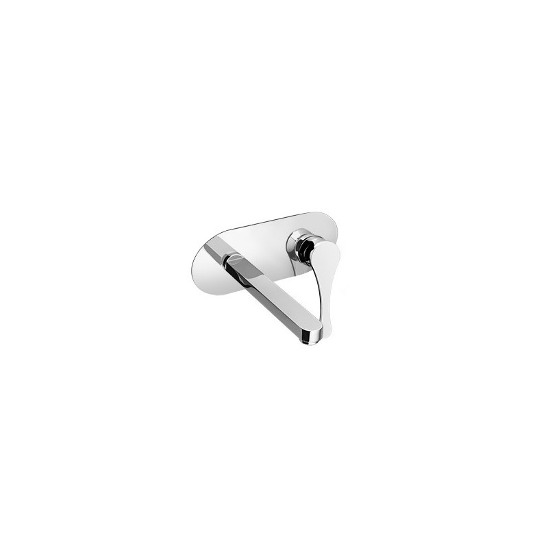 JODY Miscelatore per lavabo da incasso non ispezionabile finitura nickel spazzolato