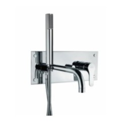 FLY monocomando vasca da incasso con duplex finitura cromo