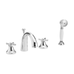 ERICE Gruppo bordo vasca quattro fori finitura cromo