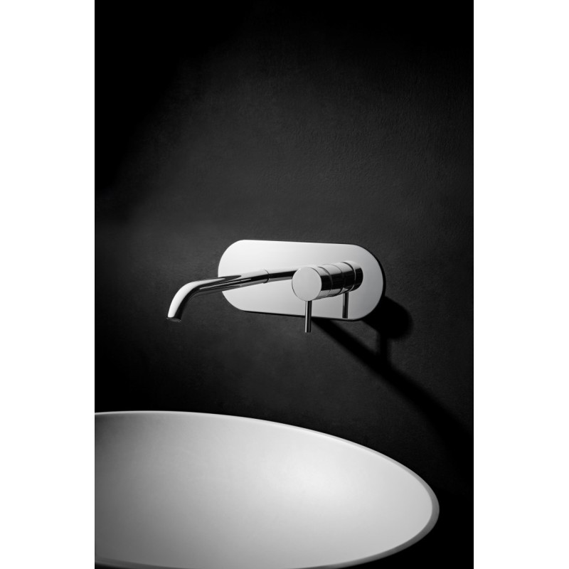 TONDì Monocomando lavabo ad incasso completo di EASY-BOX finitura cromo