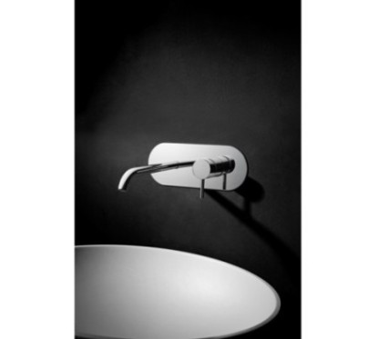 TONDì Monocomando lavabo ad incasso completo di EASY-BOX finitura cromo