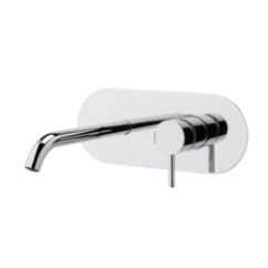 TONDì Monocomando lavabo ad incasso completo di EASY-BOX finitura cromo