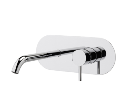 TONDì Monocomando lavabo ad incasso completo di EASY-BOX finitura cromo