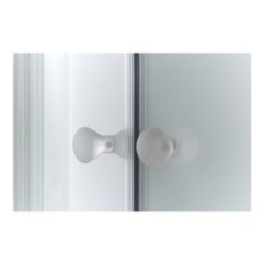 TAKO Box doccia Circolare scorrevole finitura bianco 80 cm trasparente (misura 78/80-78/90 h.185)