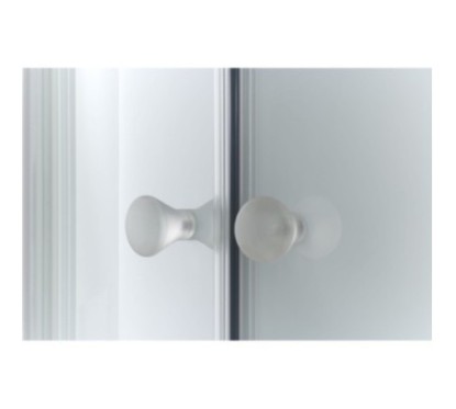 TAKO Box doccia Circolare scorrevole finitura bianco 80 cm trasparente (misura 78/80-78/90 h.185)